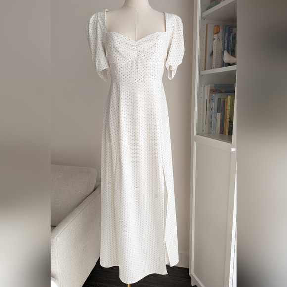 DANIELLE BERNSTEIN Puff Sleeve Midi Dress - Picture 3 of 9